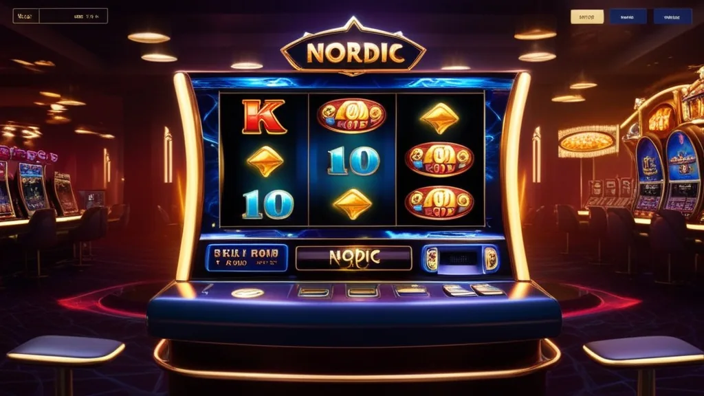 Nordisch gestalteter Slot mit leuchtenden Symbolen und dynamischer Spieloberfläche
